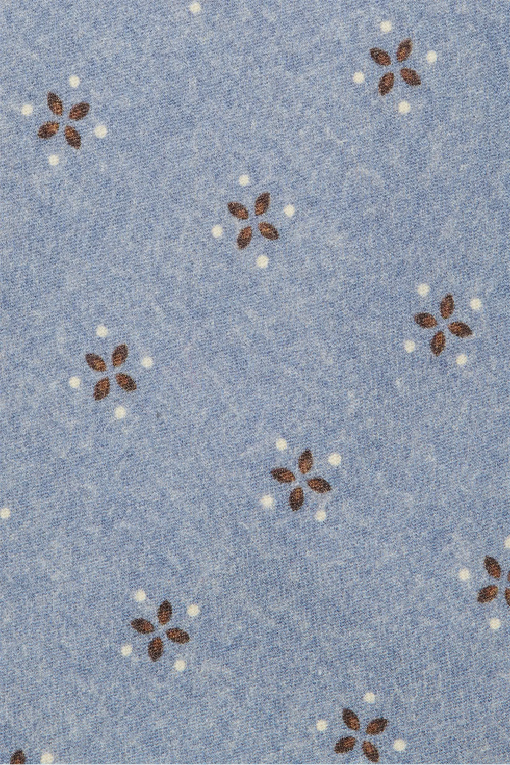 Avio blue micro fancy silk tie - Made in Italy