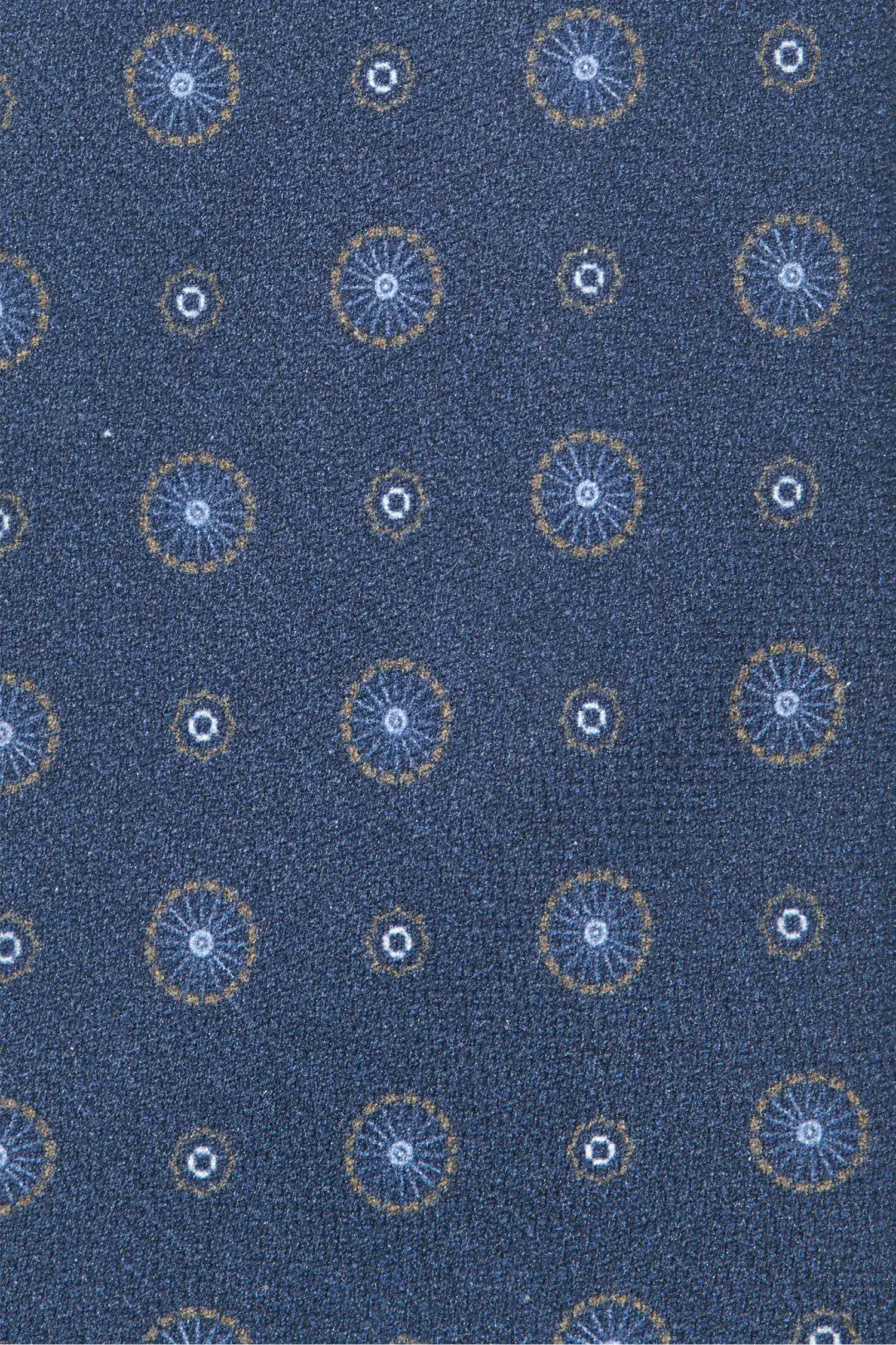 Cravatta fantasia in seta blu - Made in Italy