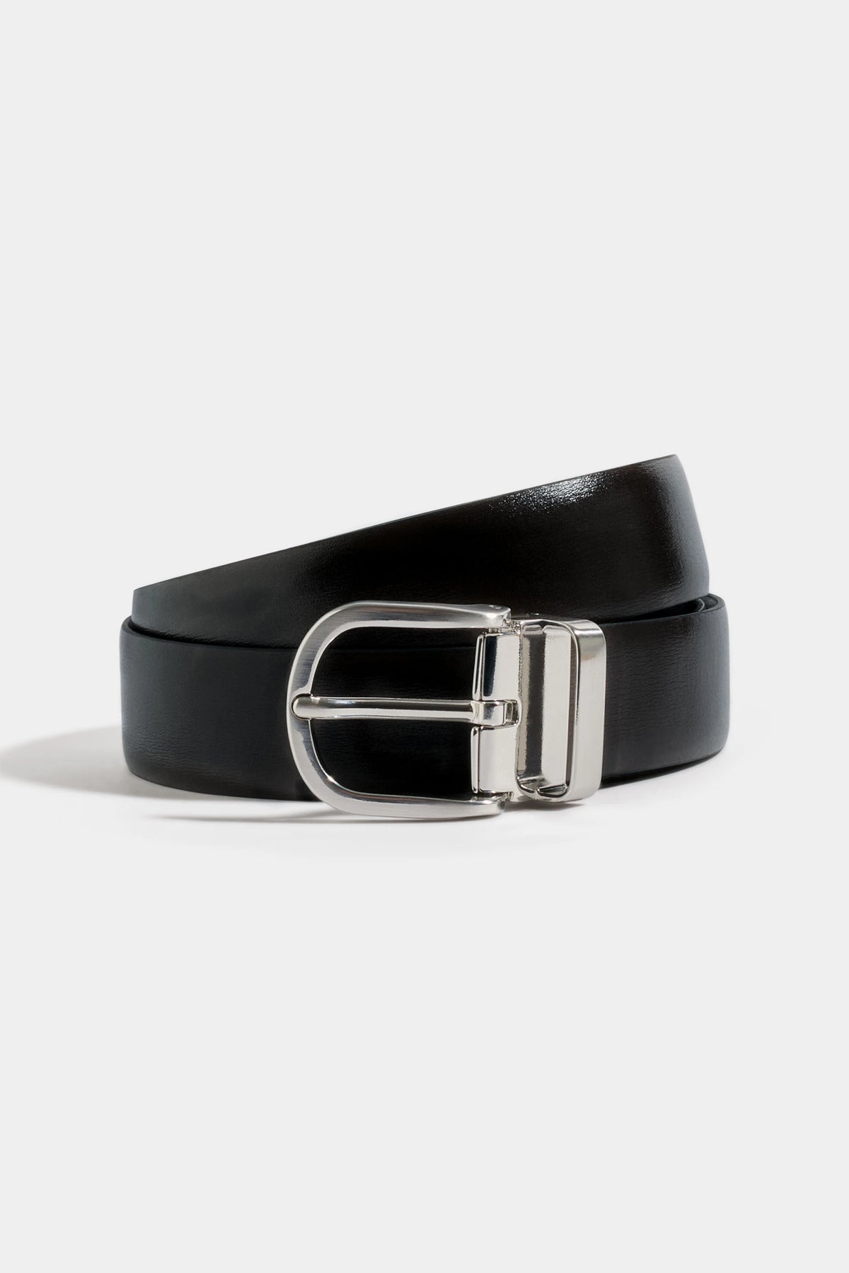 Black and brown reversible belt - Made in Italy