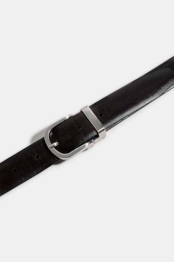 Cintura reversibile nera e marrone - Made in Italy