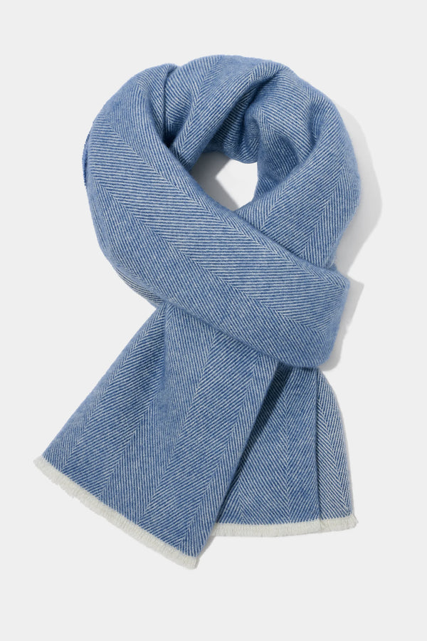 avio blue herringbone scarf, men's herringbone scarf, italian wool scarf, avio blue wool scarf, luxury men's scarf, elegant men's scarf, refined herringbone scarf, tailored avio blue scarf, premium italian scarf, sophisticated men's scarf, timeless italian wool scarf, upscale men's scarf, classic avio blue scarf, italian craftsmanship scarf, premium men's wool scarf, refined italian herringbone scarf