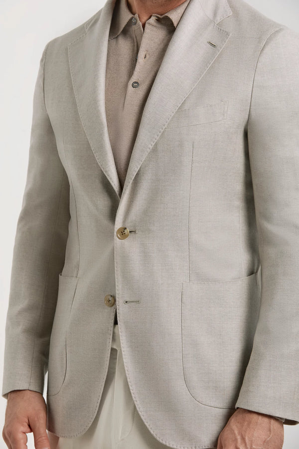 Men Pini Parma Made in Italy wool beige jacket classic winter fall