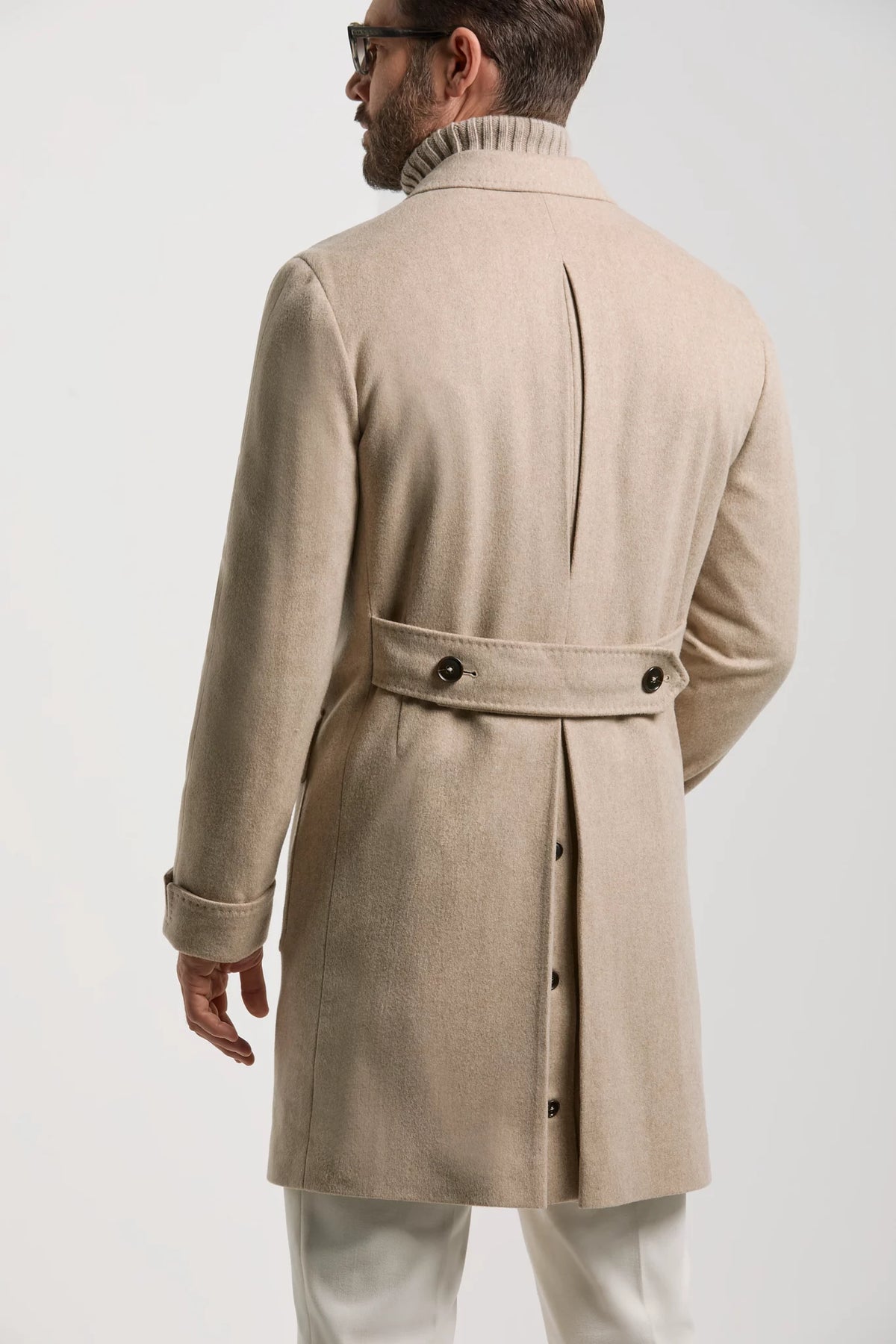 Beige polo coat – Made in Italy