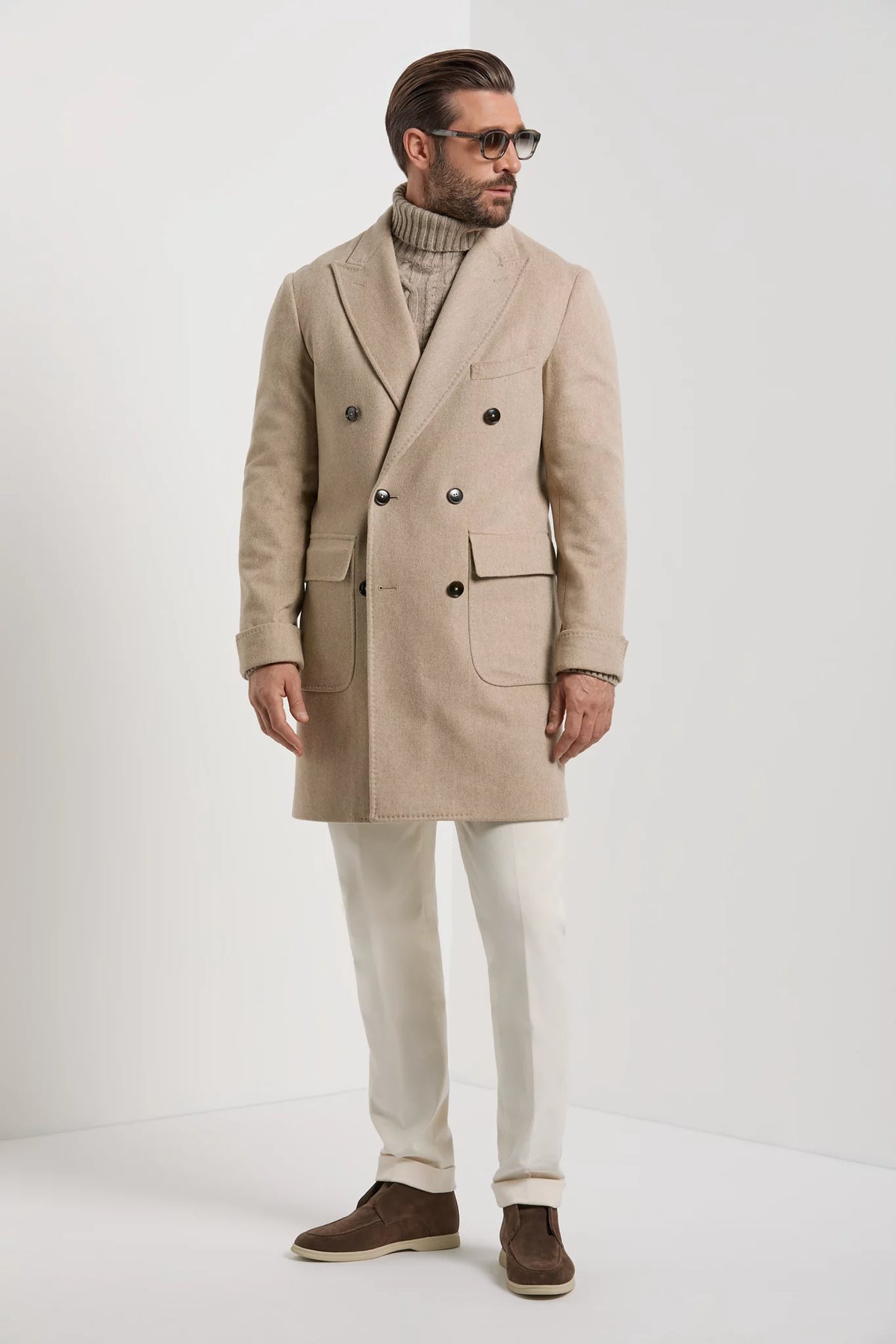 Polo coat beige – Made in Italy