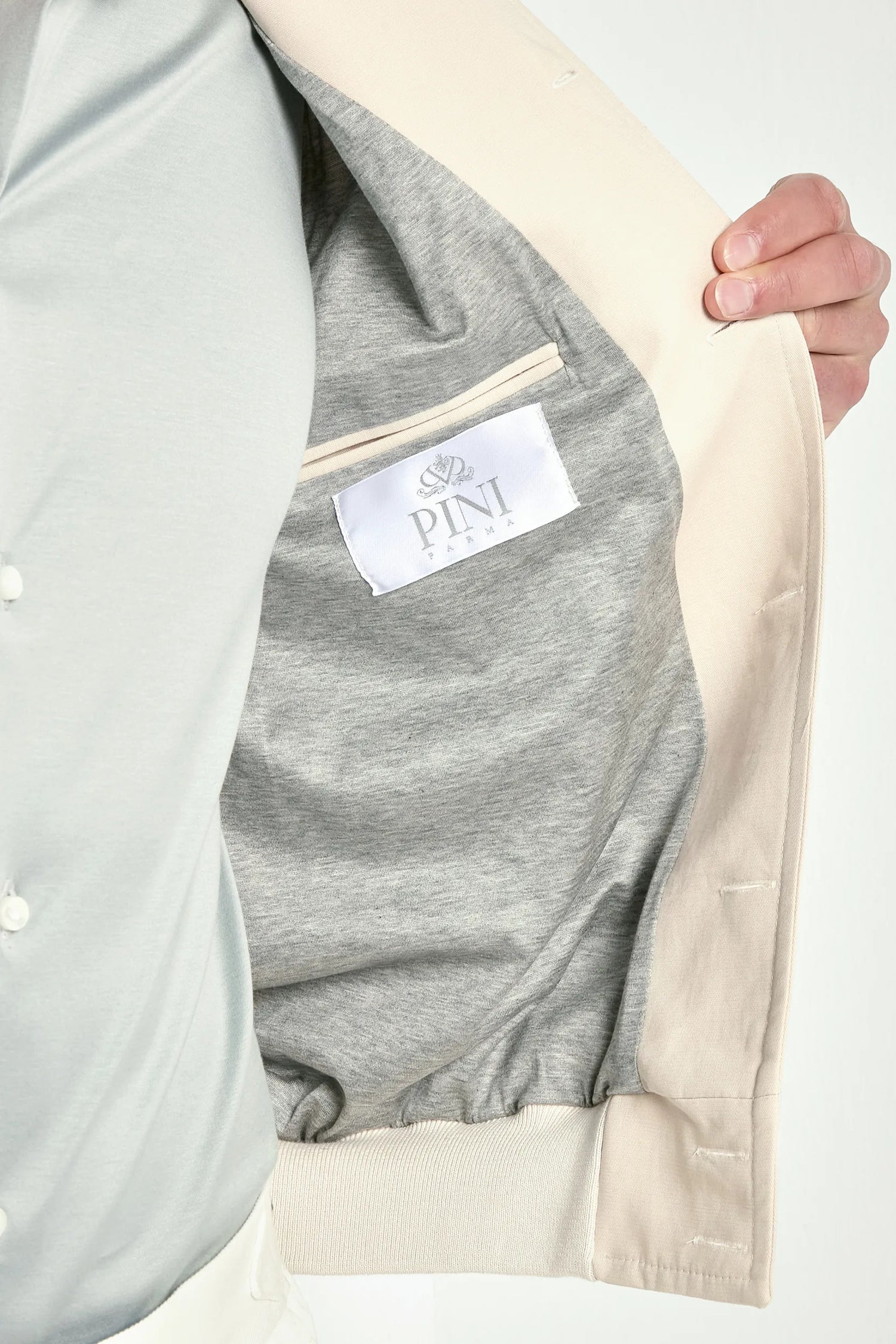 Bomber en coton beige - Made in Italy