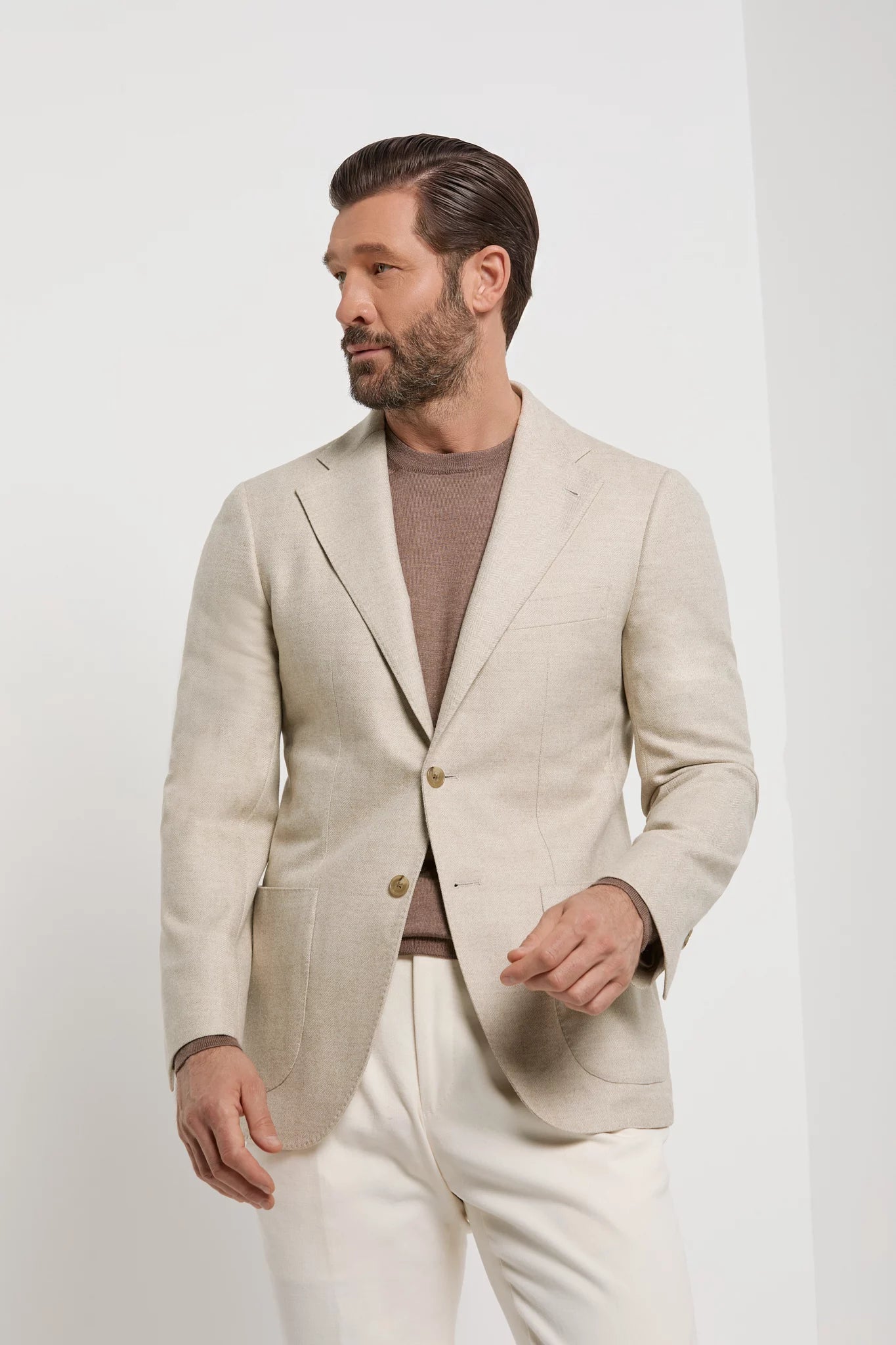 men pini parma herringbone jacket made in italy in wool 