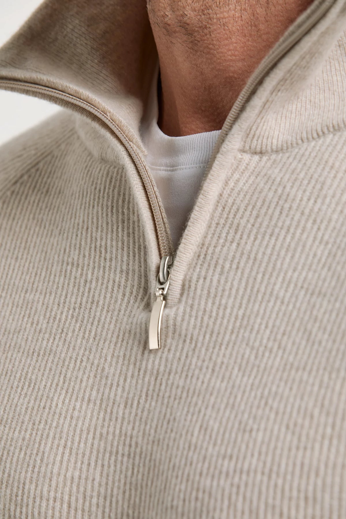 men pini parma beige sweater made in italy in wool and cashmere 