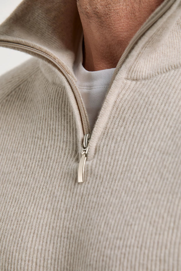 men pini parma beige sweater made in italy in wool and cashmere 