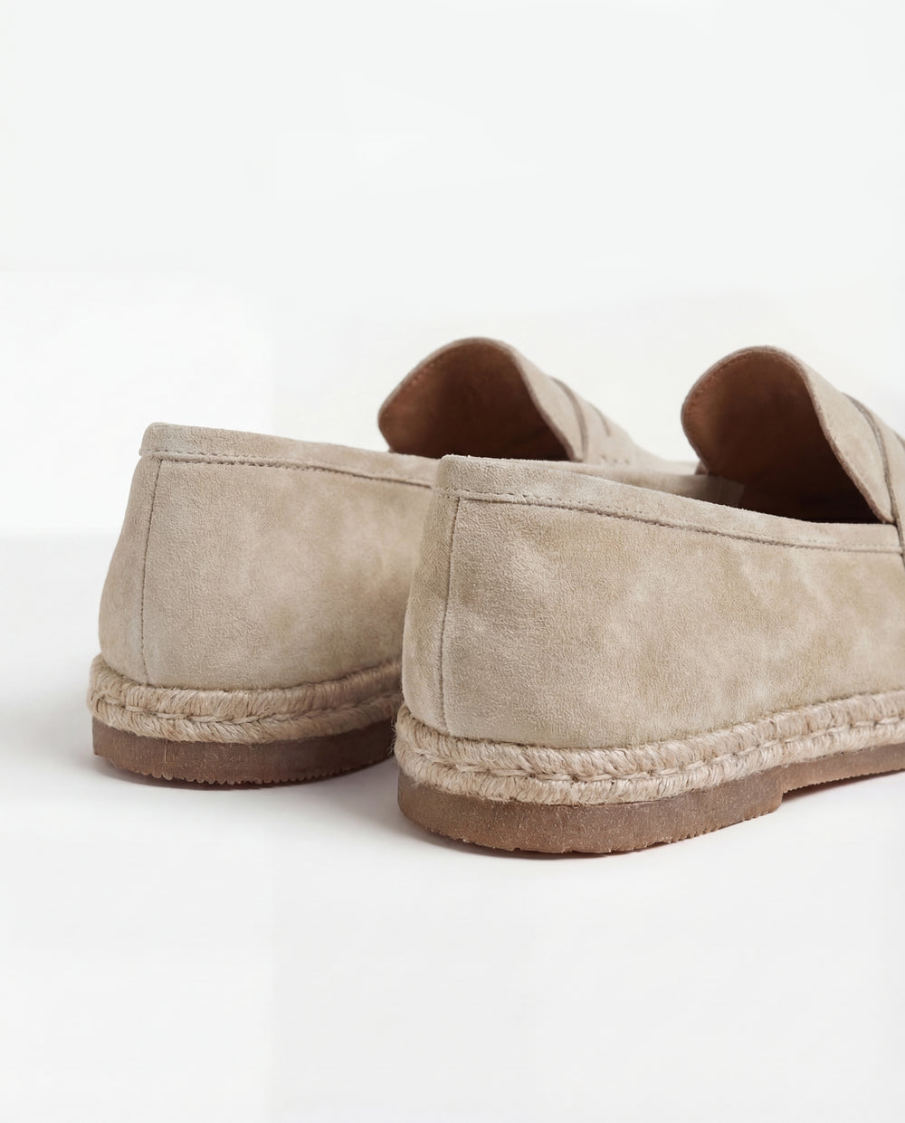 men Pini Parma beige espadrilles made in italy in suede leather 