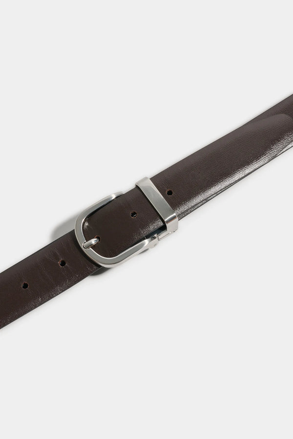 Black and brown reversible belt - Made in Italy