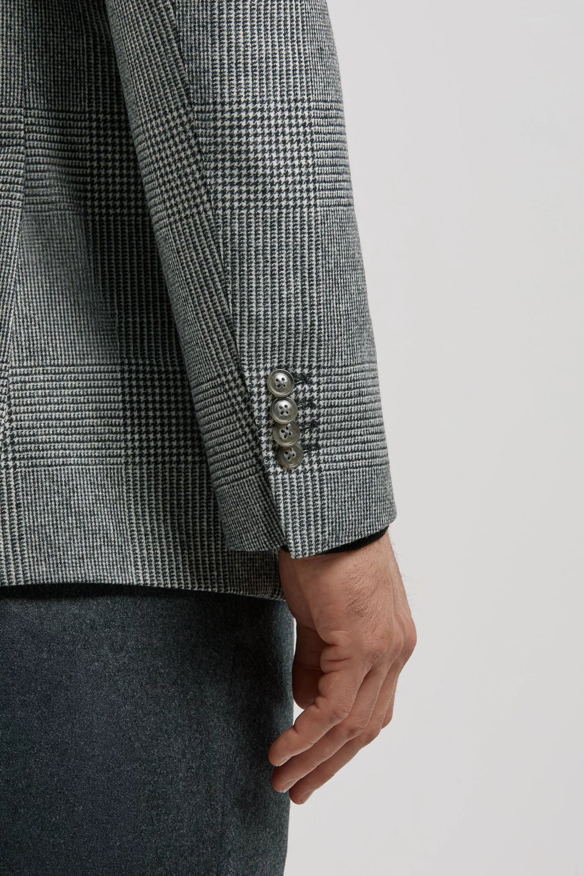 men pini parma prince of wales jacket made in italy in wool 