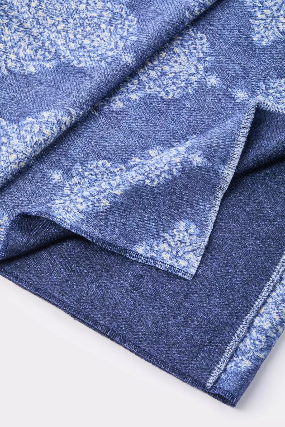 men pini parma blue avio scarf made in italy 