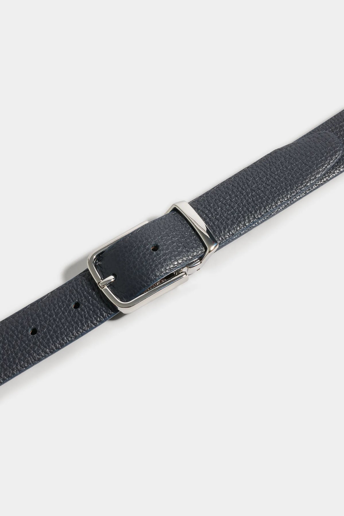 Ceinture réversible bleue et marron - Made in Italy