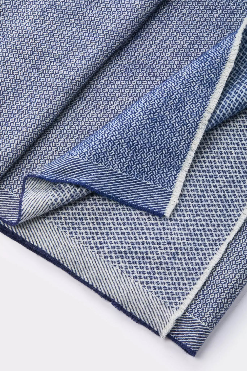 men pini parma blue and grey scarf made in italy 