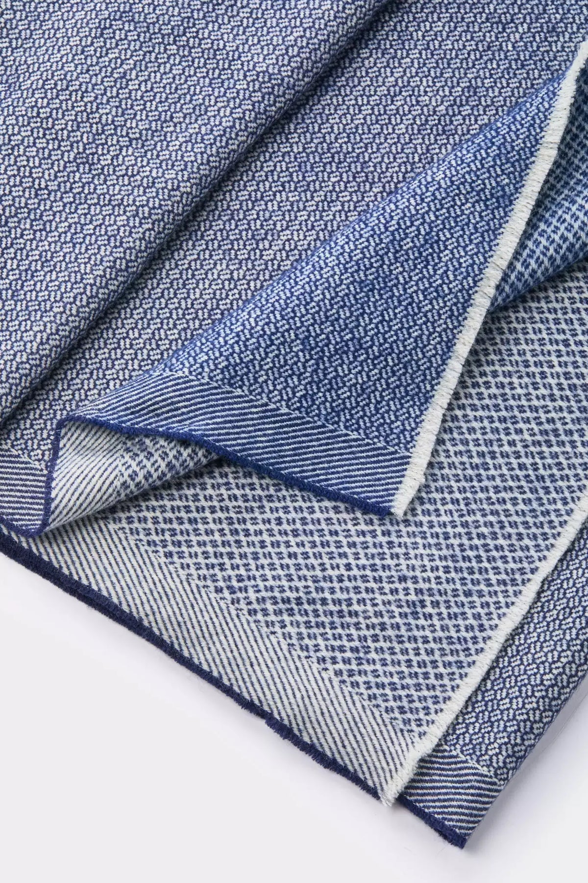 men pini parma blue and grey scarf made in italy 