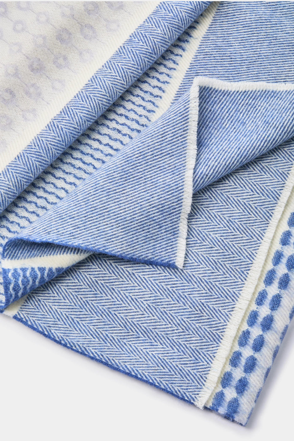 men pini parma blue and white scarf made in italy 
