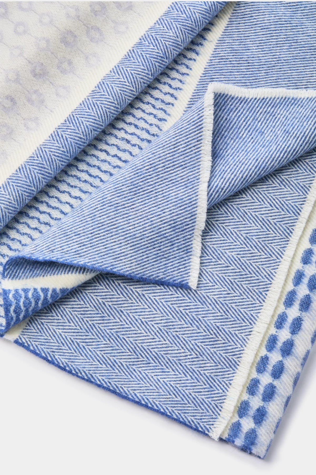 men pini parma blue and white scarf made in italy 