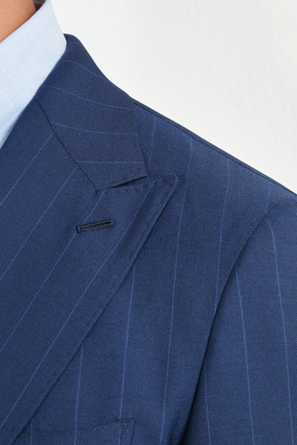 Men Pini Parma bue striped double breasted suit made in italy in wool 