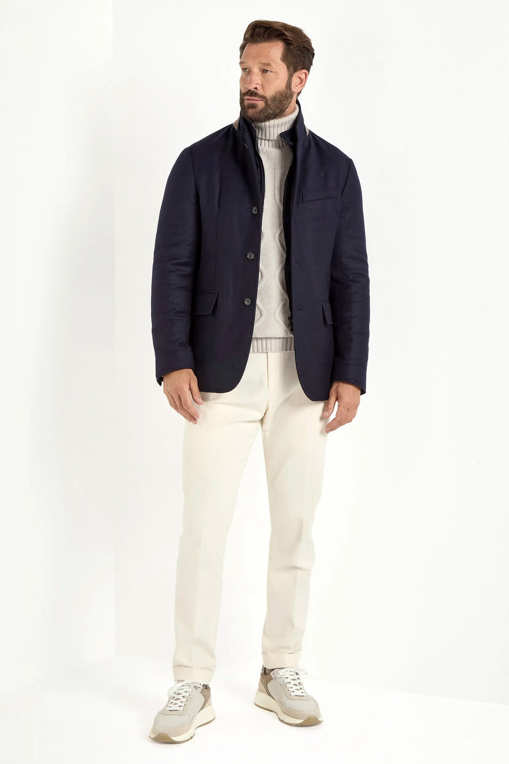 blue down jacket, men's down jacket, italian wool cashmere jacket, blue wool cashmere jacket, luxury men's jacket, elegant men's jacket, refined down jacket, tailored blue jacket, premium italian jacket, sophisticated men's outerwear, timeless italian jacket, upscale men's jacket, classic blue jacket, italian craftsmanship jacket, premium men's wool cashmere jacket, refined italian down jacket