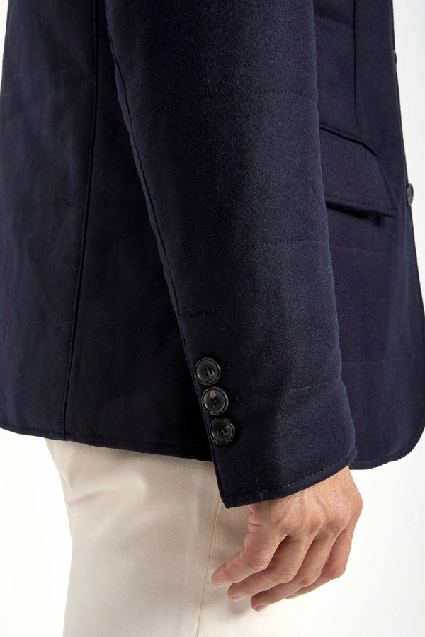 blue down jacket, men's down jacket, italian wool cashmere jacket, blue wool cashmere jacket, luxury men's jacket, elegant men's jacket, refined down jacket, tailored blue jacket, premium italian jacket, sophisticated men's outerwear, timeless italian jacket, upscale men's jacket, classic blue jacket, italian craftsmanship jacket, premium men's wool cashmere jacket, refined italian down jacket