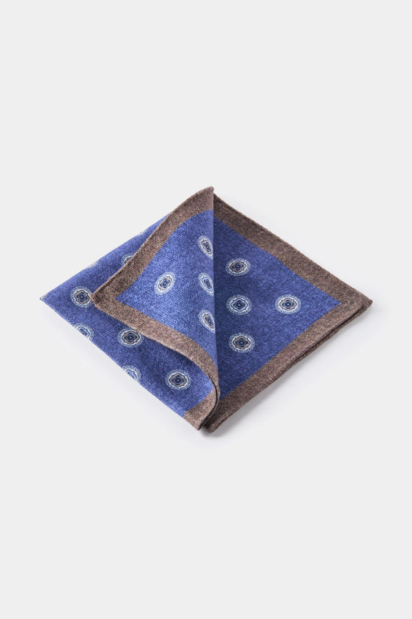 men pini parma fancy scarf made in italy in blue 