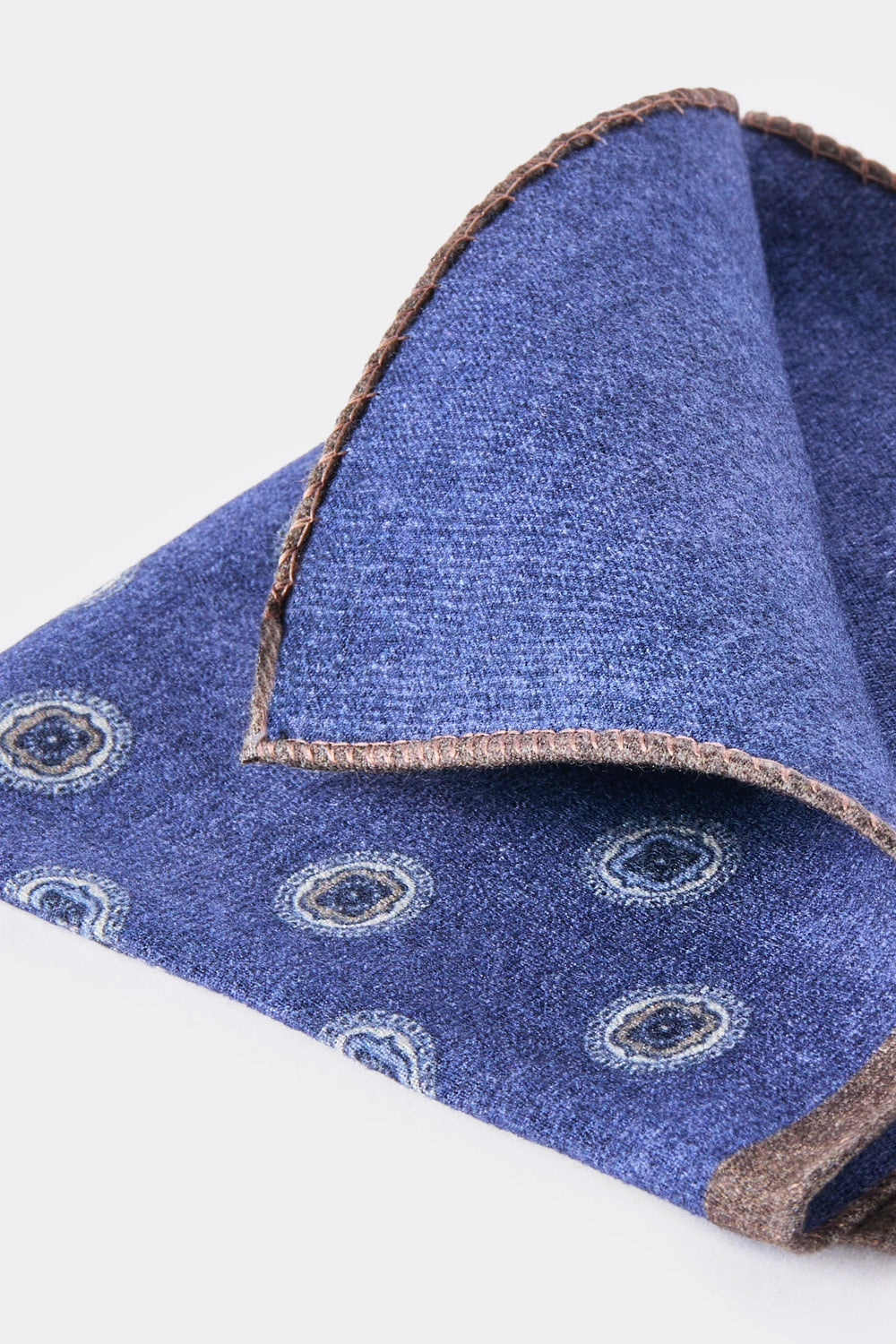 men pini parma fancy scarf made in italy in blue 