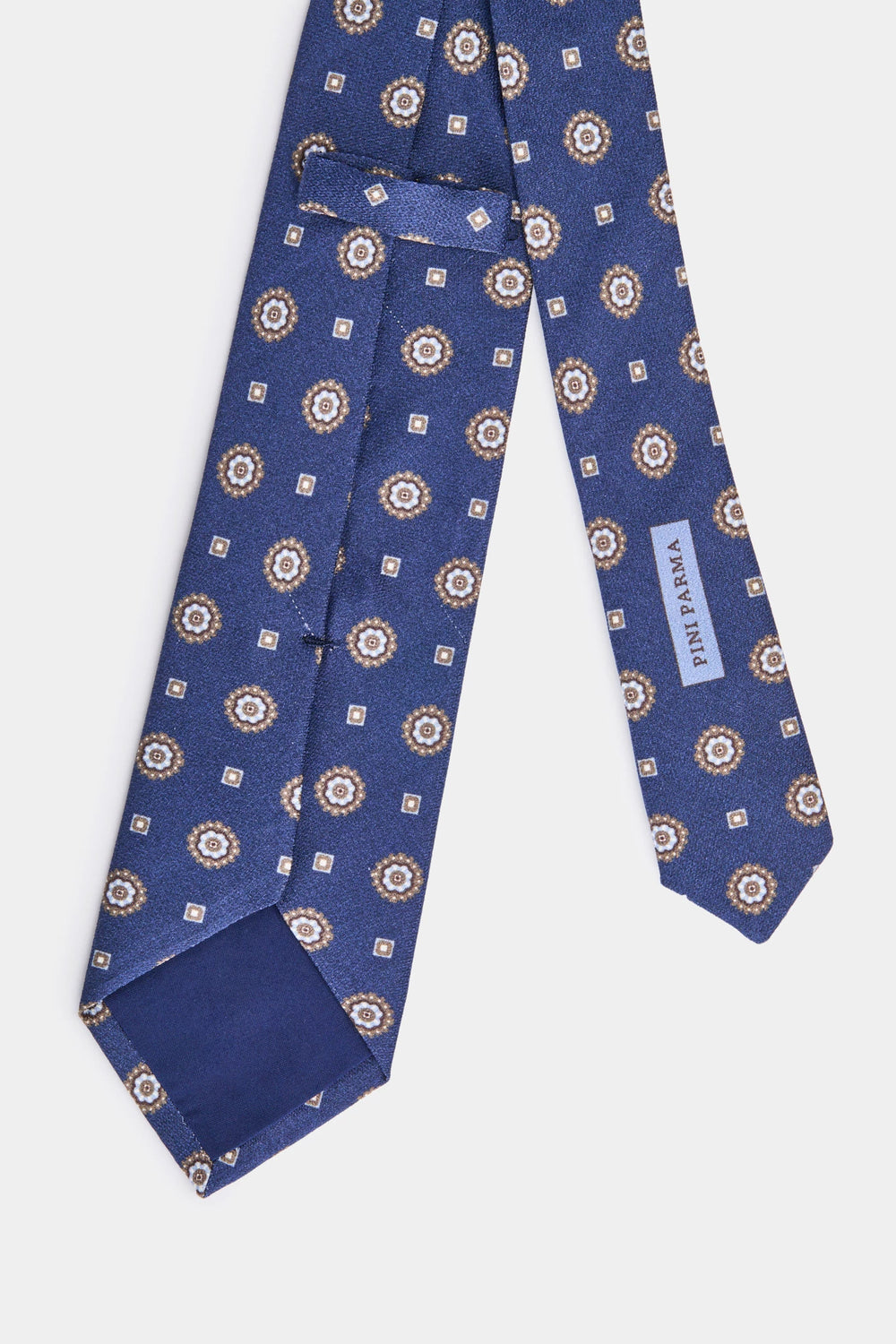 men pini parma fancy tie made in italy in blue 