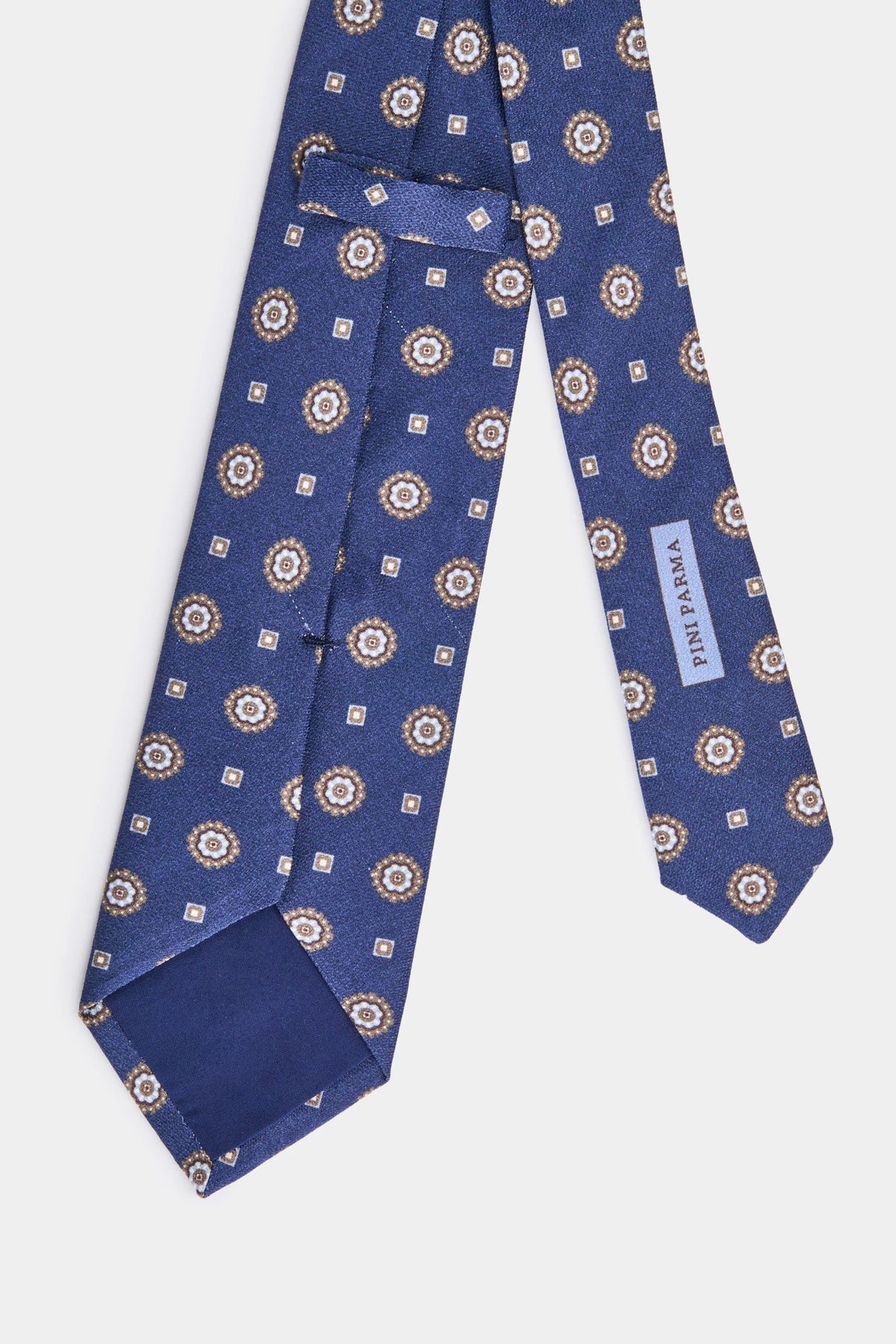 men pini parma fancy tie made in italy in blue 