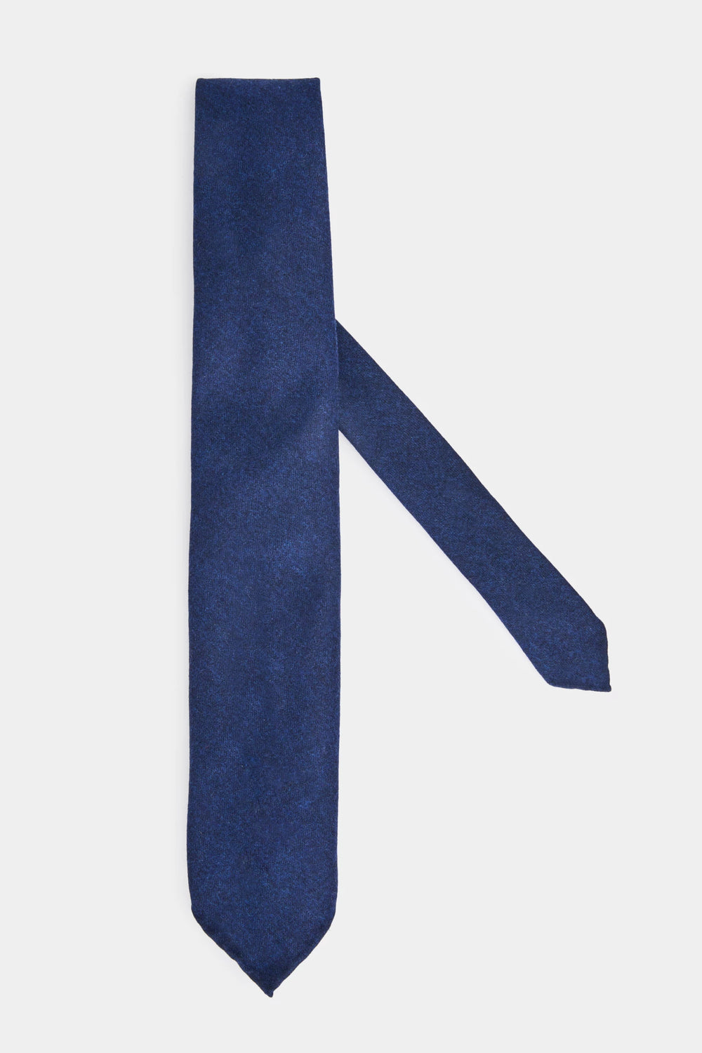 Blue flannel tie - Made In Italy