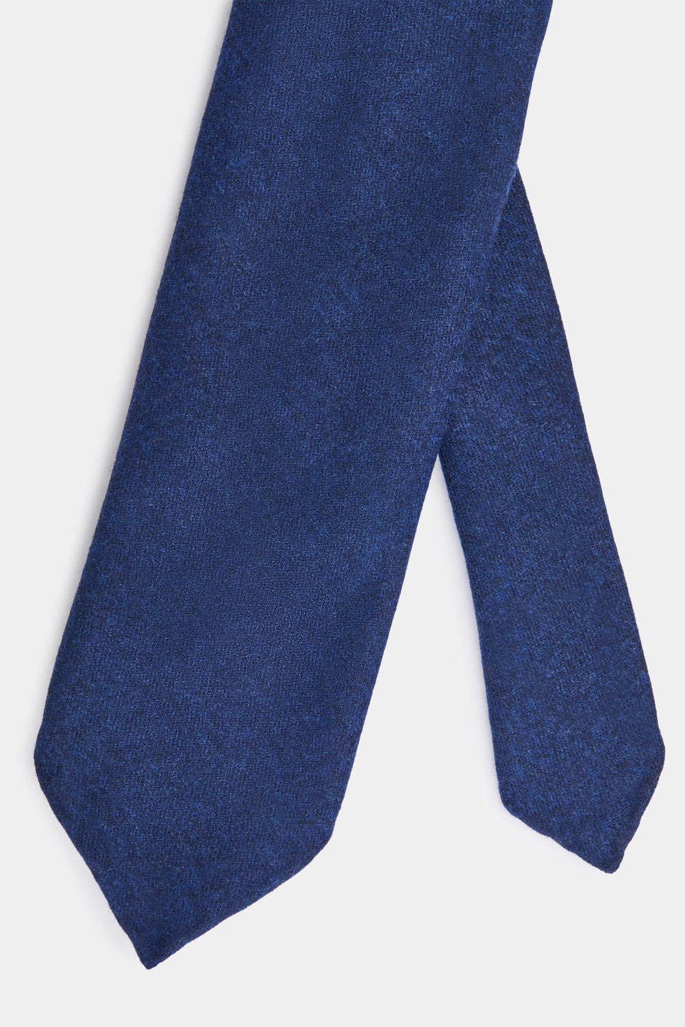 Blue flannel tie - Made In Italy