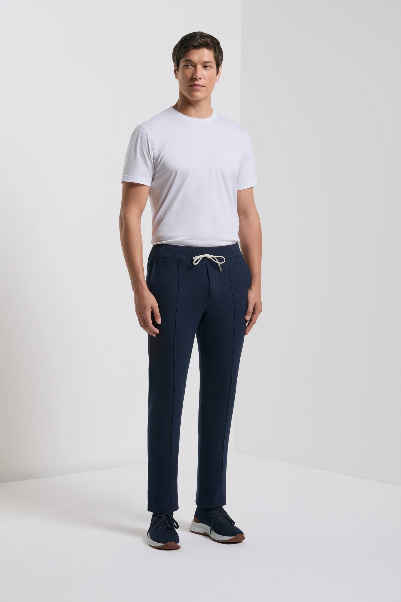 Pini Parma made in Italy blue jersey jogger pants casualwear