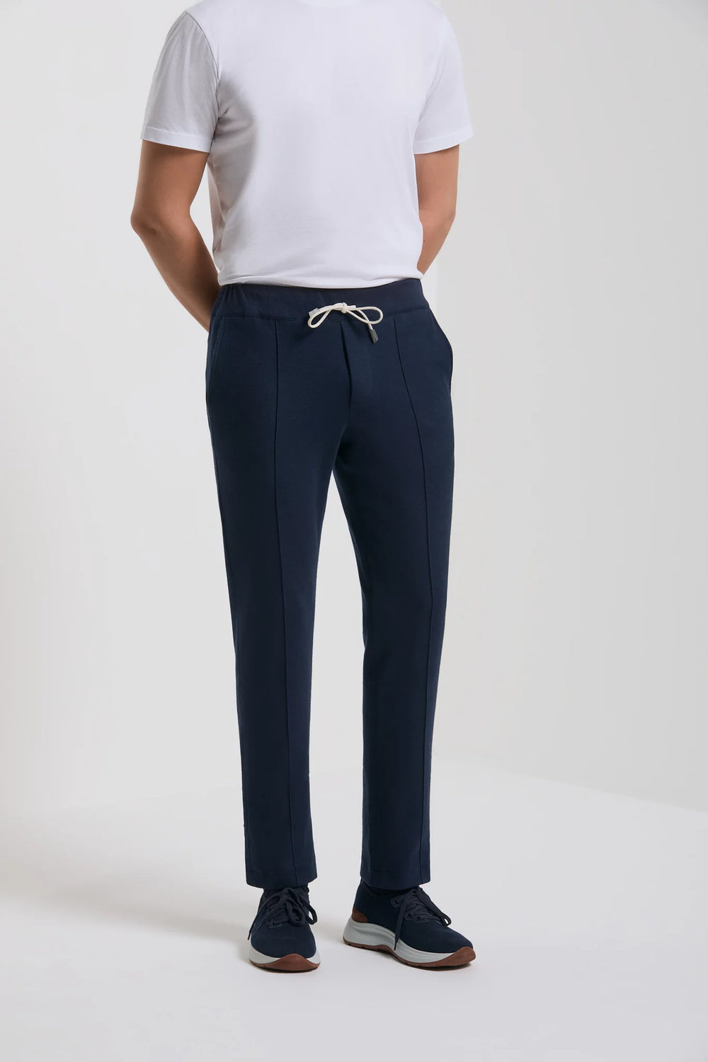 Pini Parma made in Italy blue jersey jogger pants casualwear