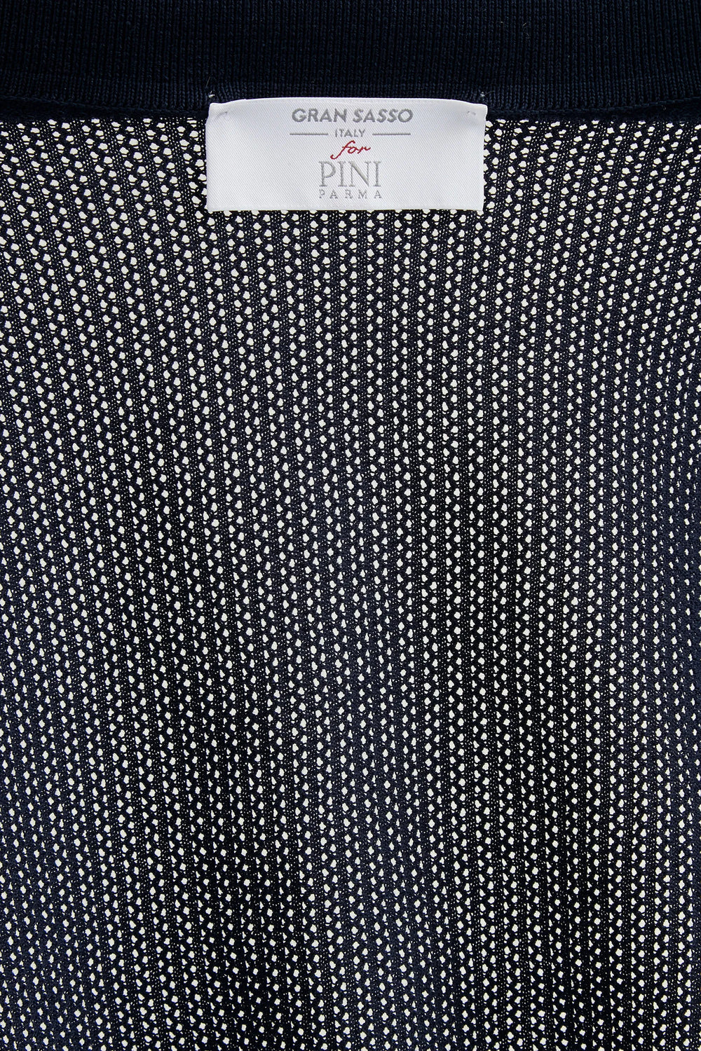 Men Pini Parma blue polo cardigan, knitwear, made in italy in cotton 