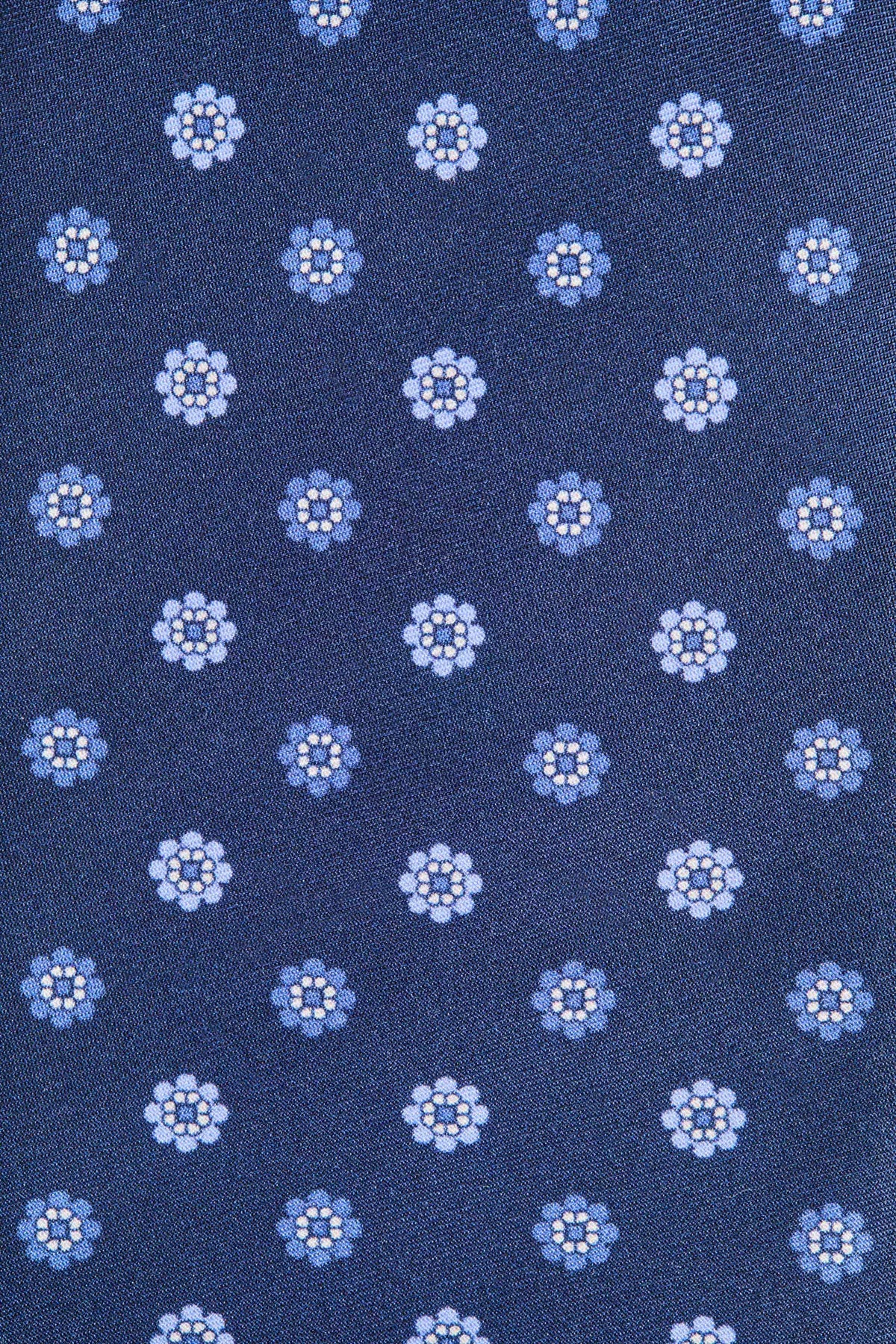men pini parma blue tie with micro floral pattern made in italy 