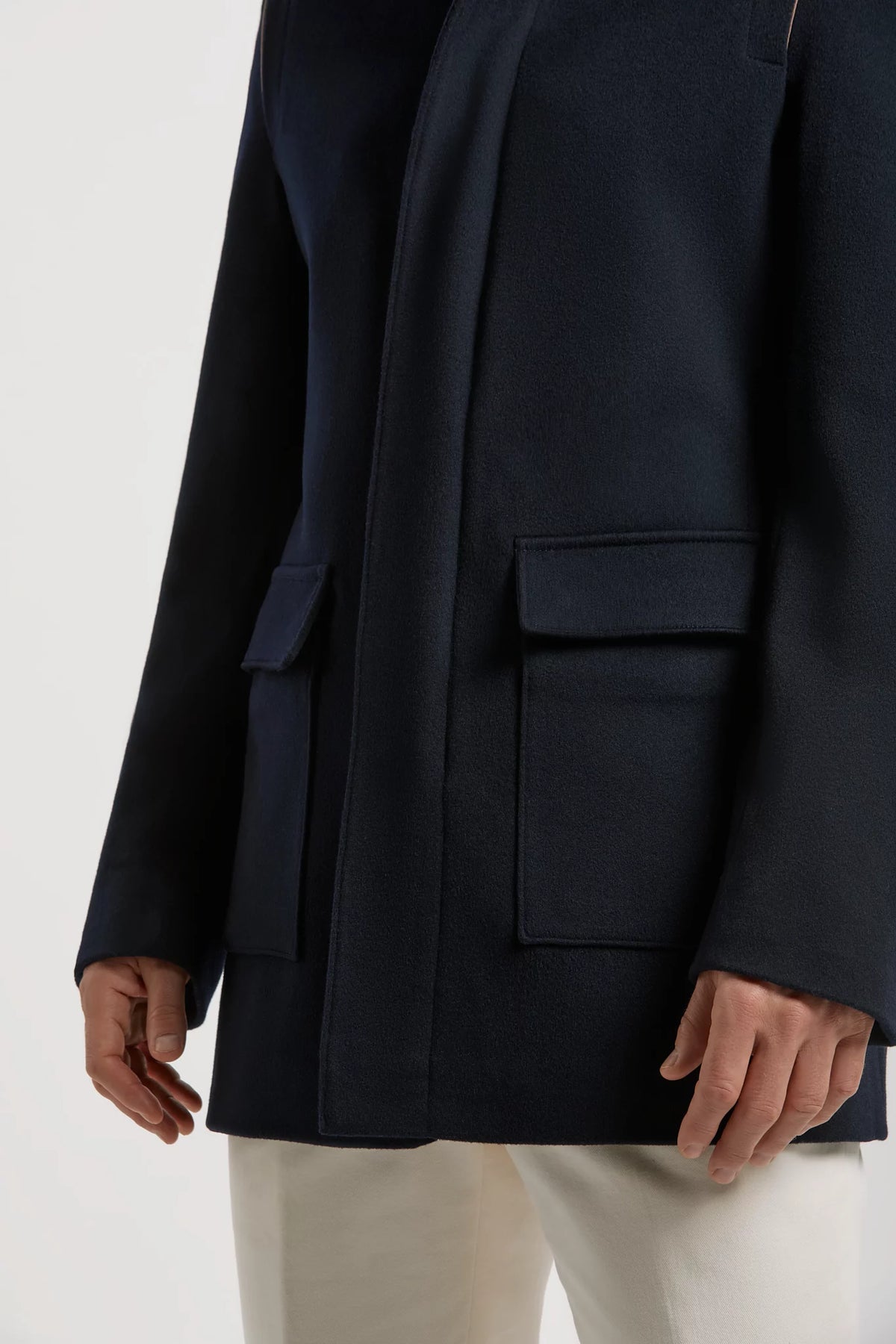 Pini Parma made in Italy blue mink collar coat men