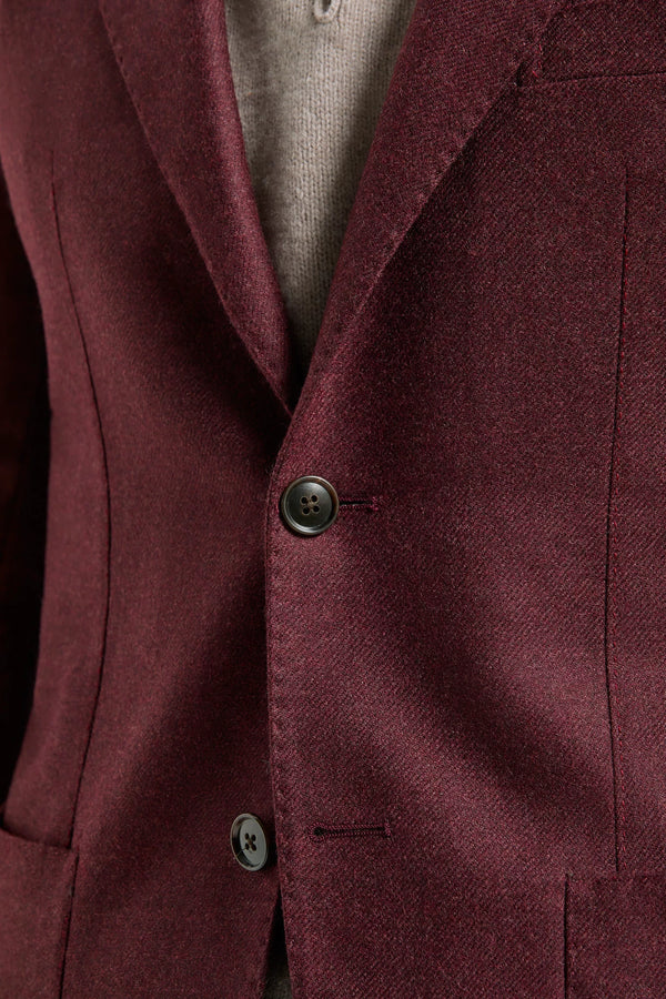 Pini Parma made in Italy men bordeaux jacket wool cashmere 