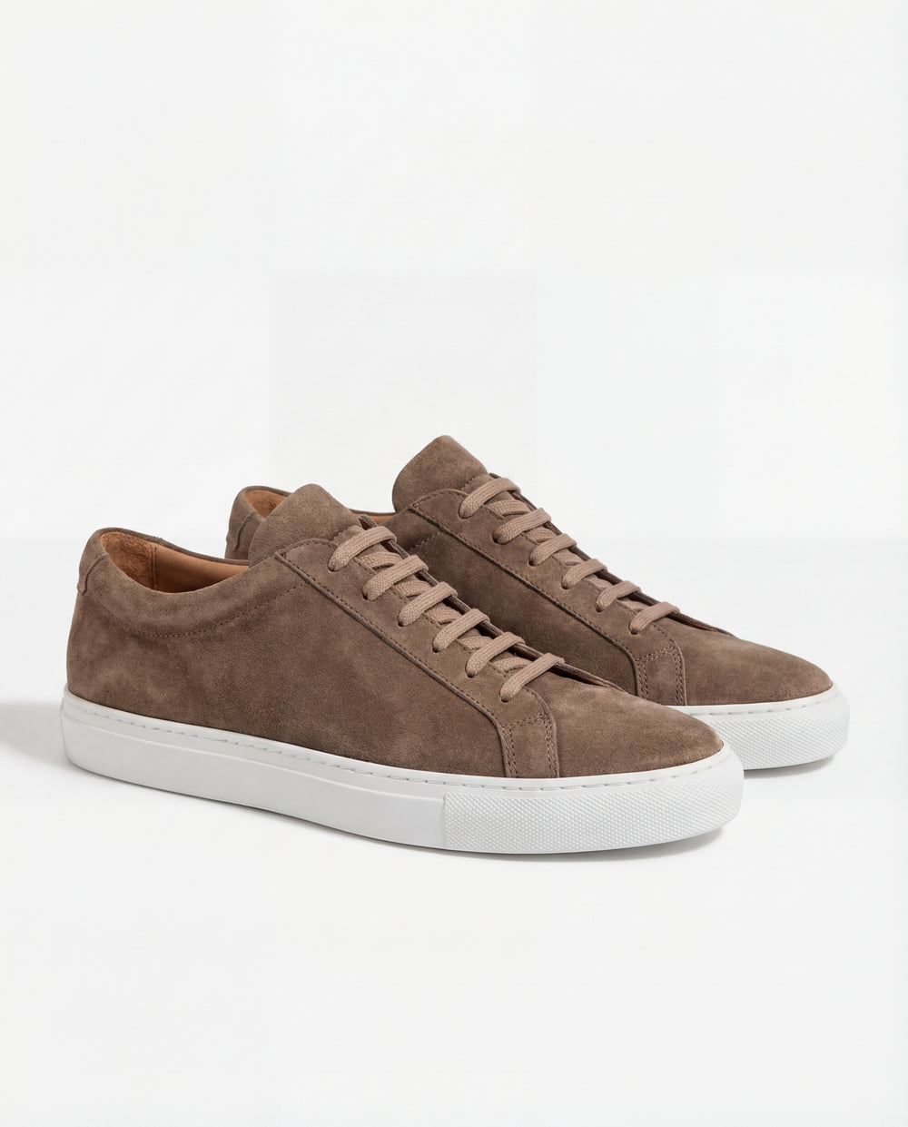 men Pini Parma brown sneakers made in italy in suede leather