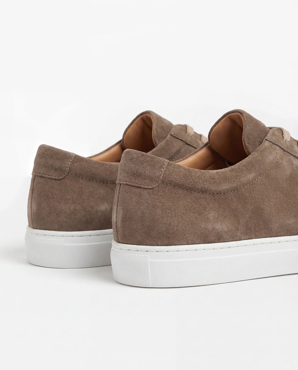 men Pini Parma brown sneakers made in italy in suede leather