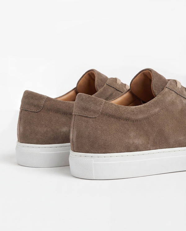 men Pini Parma brown sneakers made in italy in suede leather