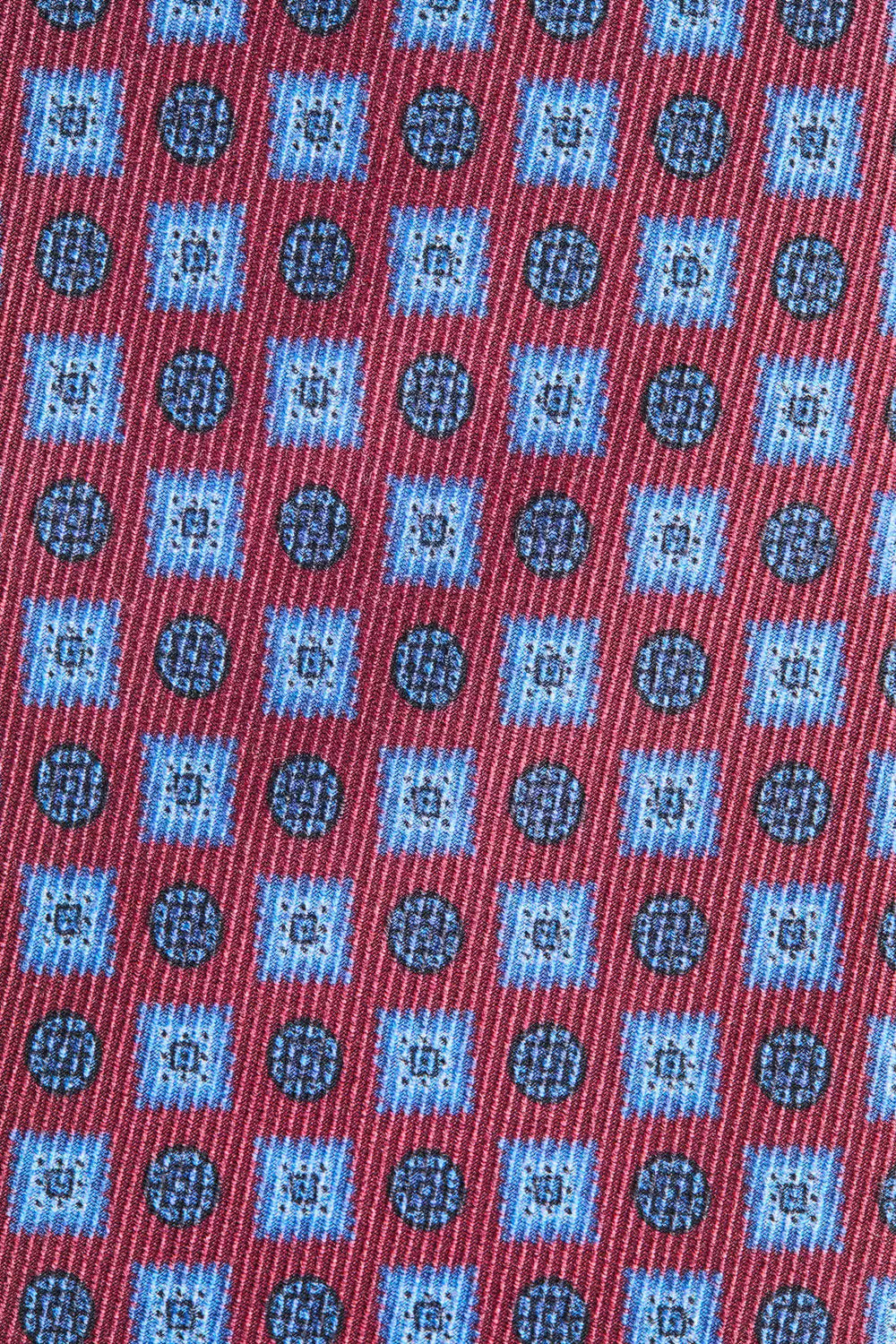 Men pini parma burgundy tie with fancy details made in italy 