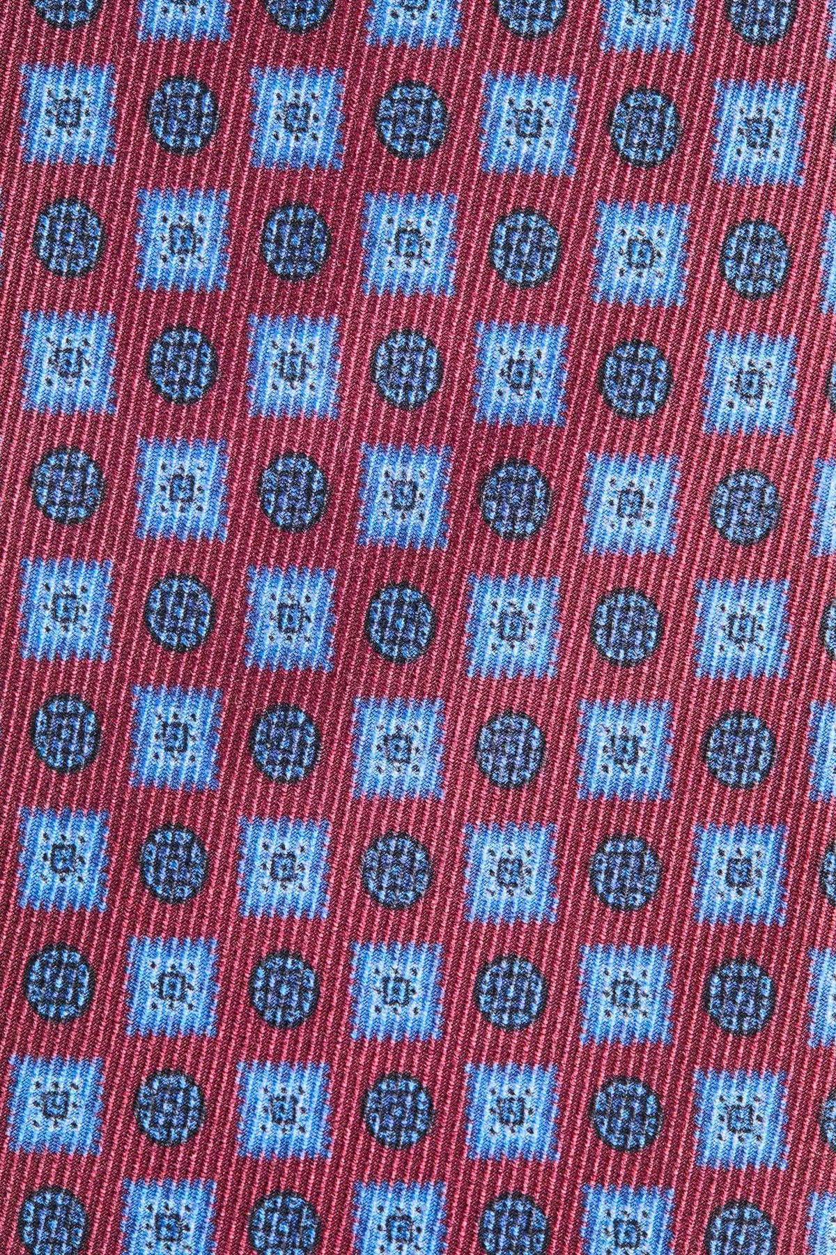 Men pini parma burgundy tie with fancy details made in italy 
