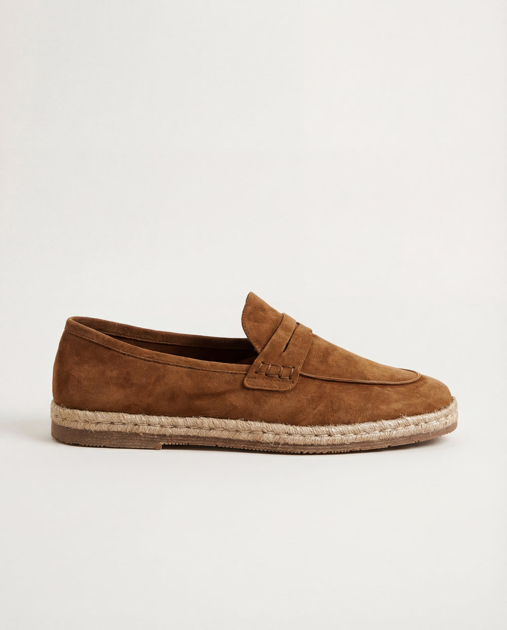 men Pini Parma cognac espadrilles made in italy in suede leather 