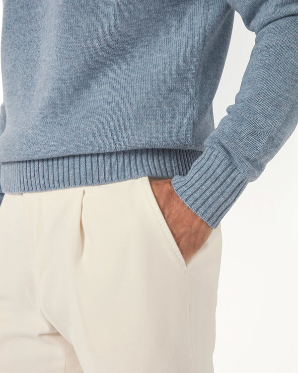 dusty blue wool polo, men's wool polo, italian wool polo, dusty blue knit polo, luxury men's polo, elegant men's polo, refined wool polo, tailored dusty blue polo, premium italian polo, sophisticated men's polo, timeless italian polo, upscale men's polo, classic dusty blue polo, italian craftsmanship polo, premium men's knit polo, refined italian wool polo