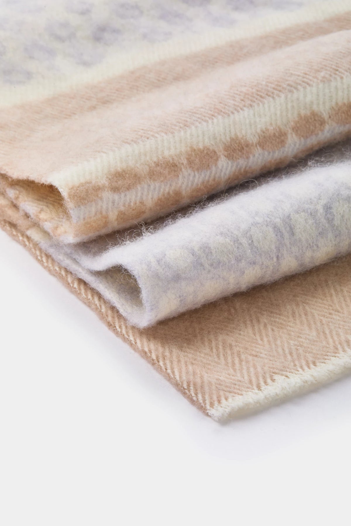 men pini parma grey and beige scarf made in italy 