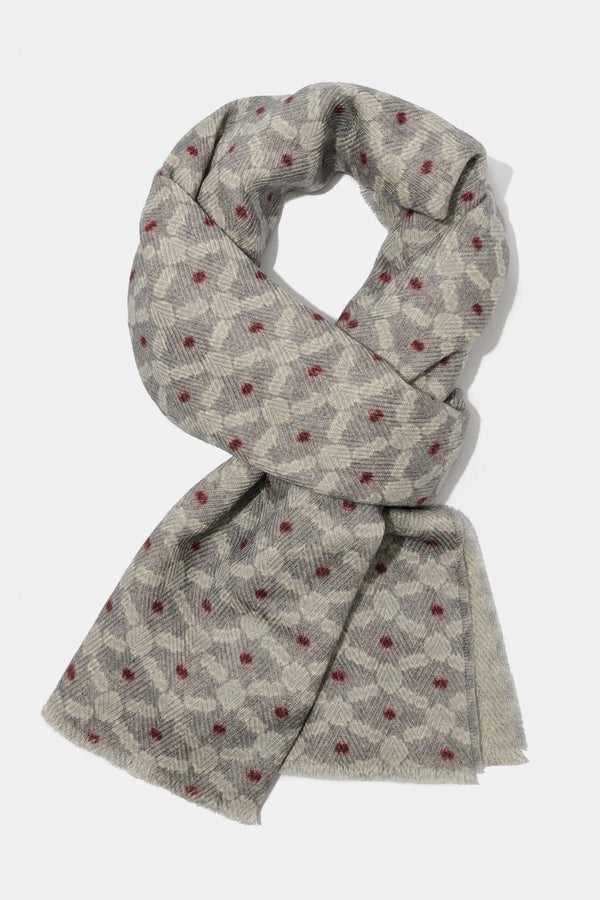 grey patterned scarf, men's patterned scarf, italian wool scarf, grey wool scarf, luxury men's scarf, elegant men's scarf, refined patterned scarf, tailored grey scarf, premium italian scarf, sophisticated men's scarf, timeless italian wool scarf, upscale men's scarf, classic grey scarf, italian craftsmanship scarf, premium men's wool scarf, refined italian patterned scarf