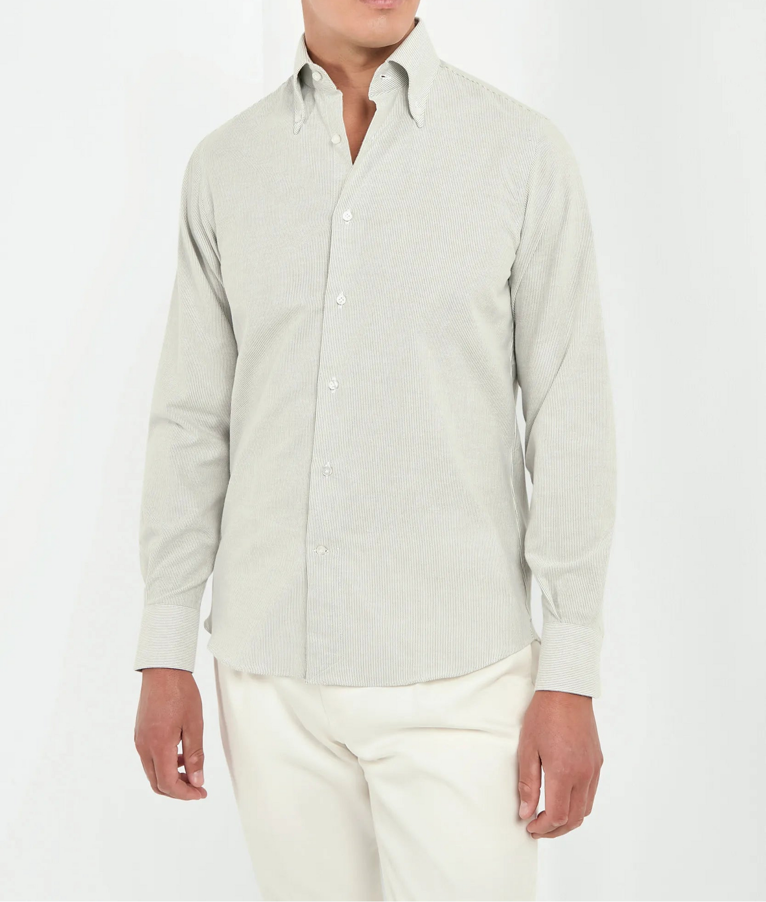 grey striped brushed cotton shirt, men striped cotton shirt, italian brushed cotton shirt, grey striped button down shirt, luxury men's striped cotton shirt, elegant men's button down shirt, refined brushed cotton shirt, tailored grey striped shirt, premium italian cotton shirt, sophisticated men's striped shirt, timeless italian button down shirt, upscale men's cotton shirt, classic grey striped shirt, italian craftsmanship button down shirt, premium men's striped shirt