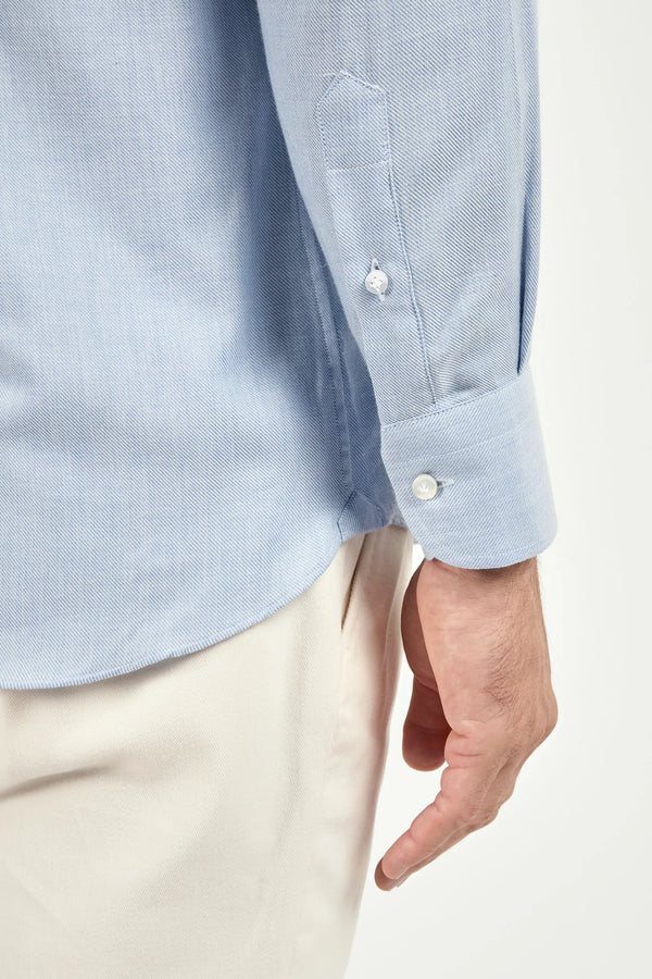 light blue cotton tencel shirt, men cotton tencel shirt, italian cotton tencel shirt, light blue tencel shirt, luxury men's cotton tencel shirt, elegant men's tencel shirt, refined cotton tencel shirt, tailored light blue tencel shirt, premium italian cotton tencel shirt, sophisticated men's cotton tencel shirt, timeless italian tencel shirt, upscale men's cotton tencel shirt, classic light blue tencel shirt, italian craftsmanship tencel shirt, premium men's light blue shirt, refined italian cotton tencel 