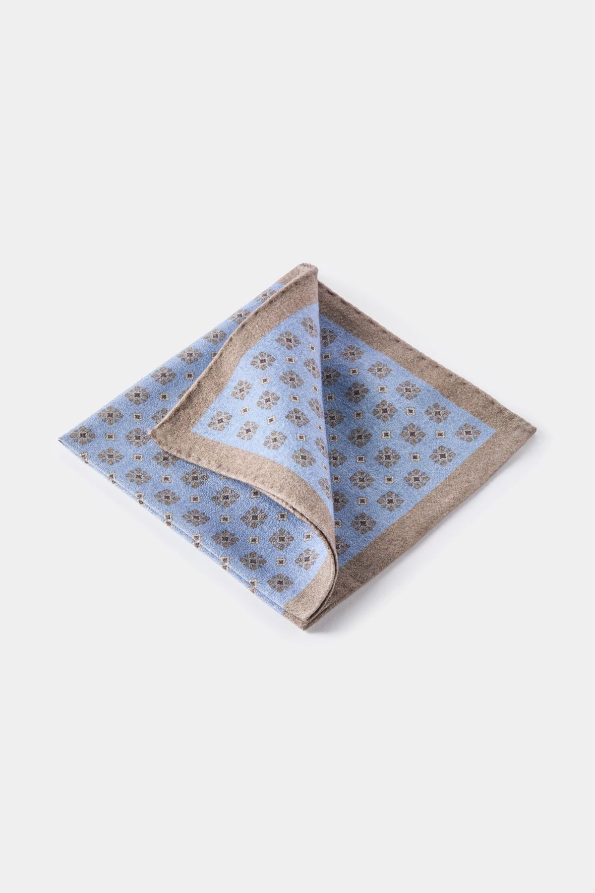 men pini parma light blue pocket square made in italy 