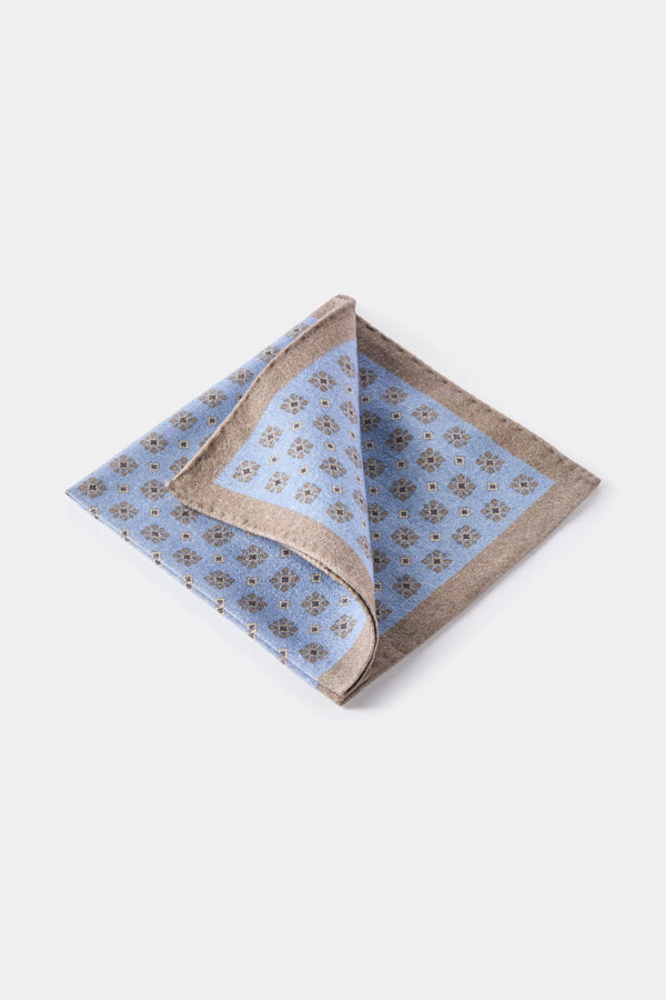 men pini parma light blue pocket square made in italy 