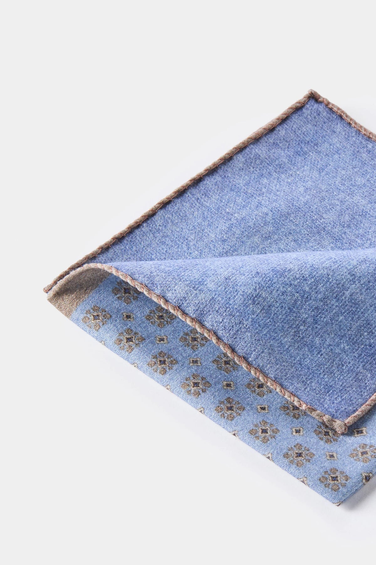 men pini parma light blue pocket square made in italy 
